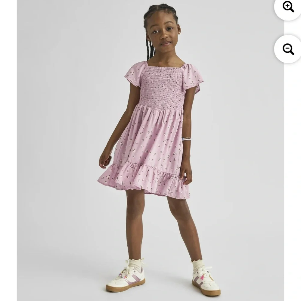 The Children’s Place Girls Lilac Floral Dress Size XL (14) NWT